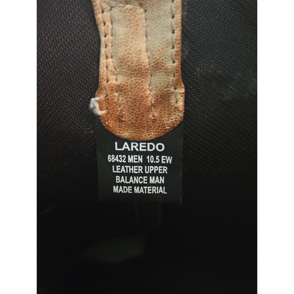 Laredo Laramie Buck stitched Embroidered Styled Leather Boot Men\'s size 10.5EW